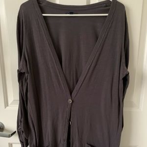 COPY - American Eagle Long, dark gray cardigan! Size XL
